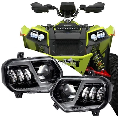 LED-Scheinwerfer Tagfahrlicht für Polaris Ranger RZR Scrambler 570 800 900D - Bild 1 von 4