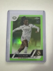 Naomie Feller 2022-23 Women's UEFA Chrome RC Green Parallel /99  - Picture 1 of 2