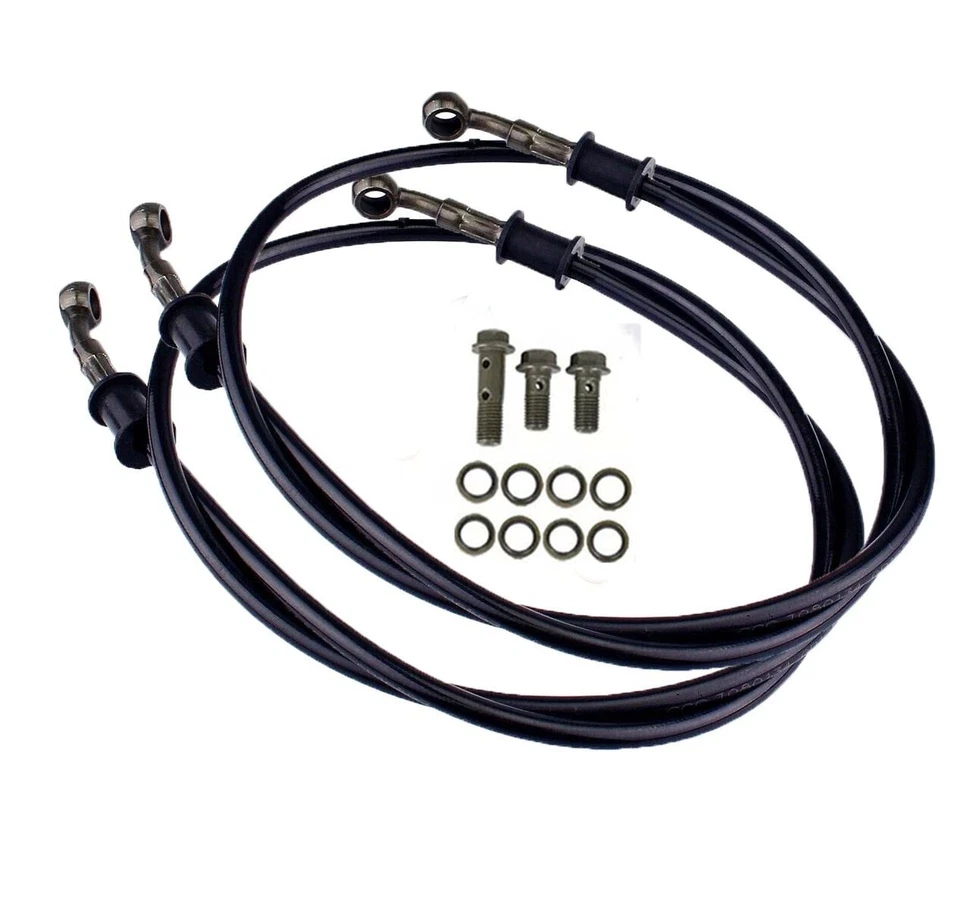 Brake Lines + 3" For Yamaha Raptor 125/250 Raptor 350 04-13 Warrior 350 87-04 - Image 1 of 1