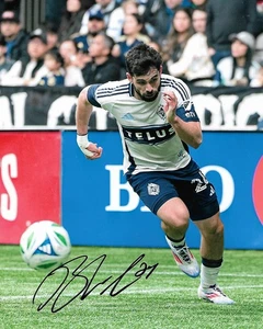 Brian White Signed 8x10 Photo Vancouver Whitecaps FC MLS Soccer Autograph COA B - Picture 1 of 1