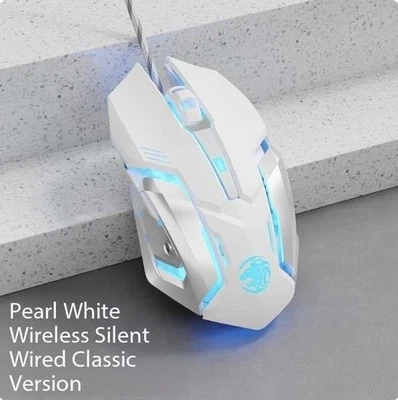 Pioneer Gaming Mouse 4-colour LED Silent Wired USB PC Adjustable Sensitivity - Image 1 of 4