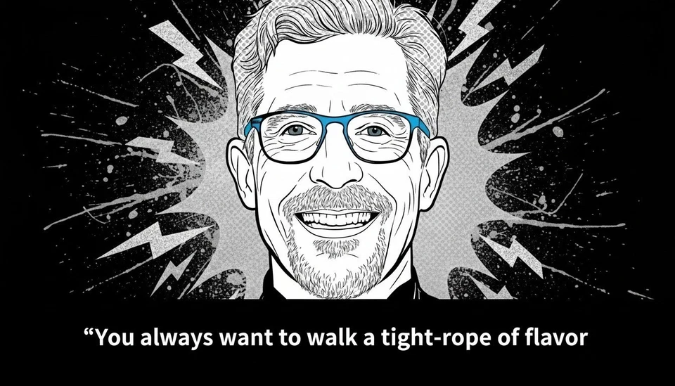 Camiseta Rick Bayless Quote | Camisa Maestra Culinaria "Cuerda Apretada de Sabor" Foto 1 de 4