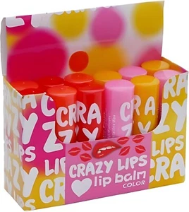 Crazy Lips Lip Balm ( Multicolour ) - Pack of 12 - Picture 1 of 2