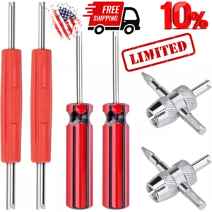 Tire Valve Stem Removal Tool 6 Pack Valve Core Remover Tool, Dual Single USA - Picture 1 of 11