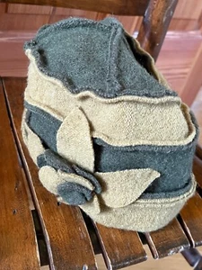 Something Special 100% Wool Mustard & Olive Green Women’s Cap Hat - 5.25 inches - Picture 1 of 8