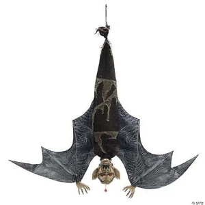 46" Menacing Hanging Bat Halloween Decoration - Picture 1 of 3