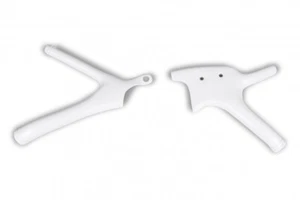 Coppia Plastiche Protezione Telaio Yamaha YZ 125 250 1993>2001 Ufo Plast Bianco - Imagen 1 de 1