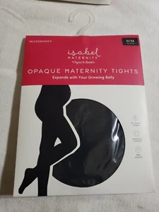 Mallas opacas de maternidad Isabel Maternidad de Ingrid & Isabel negras S/M nuevas selladas - Imagen 1 de 6