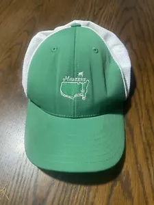Cappello da golf Masters cappello camionista snapback meshback regolabile verde bianco - Foto 1 di 8