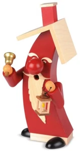 MÜLLER Erzgebirge Räuchermann "Papá Noel moderno" - NUEVO & EMBALAJE ORIGINAL - Imagen 1 de 1