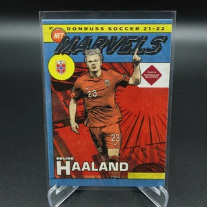 2021-22 DONRUSS ROAD TO QATAR ERLING HAALAND NET MARVELS CARD #5 - Picture 1 of 2
