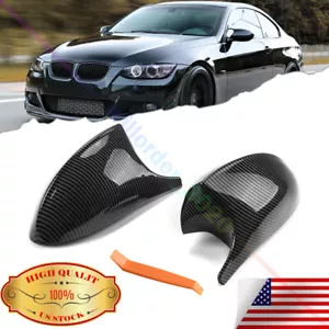 Pre-LCI Carbon Fiber Side Mirror Cover Cap For 2005-2008 BMW E90 E91 328i 335i - Picture 1 of 12