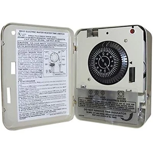 Intermatic Indoor Electric Water Heater Timer 25 amps 250 Volts Ivory - Picture 1 of 2