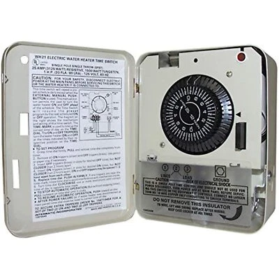 Intermatic Indoor Electric Water Heater Timer 25 amps 250 Volts Ivory - Image 1 of 2