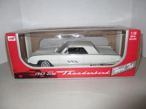 ANSON 1963 WHITE FORD THUNDERBIRD HARD TOP 1:18 DIE CAST NEW - Picture 1 of 9