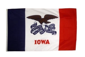 Fahne USA Iowa Flagge amerikanische Hissflagge 90x150cm - Bild 1 von 1