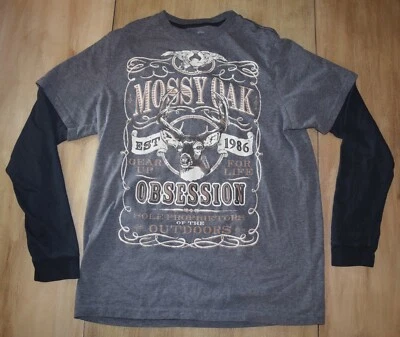 MOSSY OAK LONG SLEEVE HUNTING SHIRT SIZE M TSHIRT REALTREE - Image 1 of 2