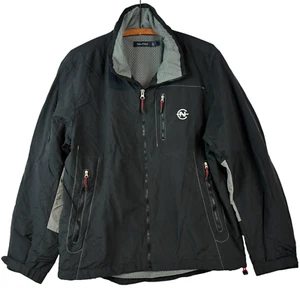Nautica Men's L Black J14882 Jacket Zip Drawcord Pockets Lined Nylon - Bild 1 von 7