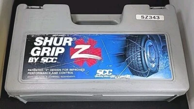 SHUR GRIP Z Cable Tire Snow Chains, Stock # SZ343, 1 Pair - New - Image 1 of 4