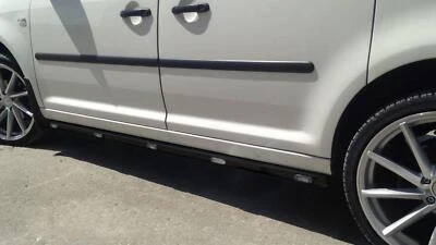 Negro Barras Laterales + Blanco Leds Para Renault kangoo 1997-2007 Acero - Imagen 1 de 4