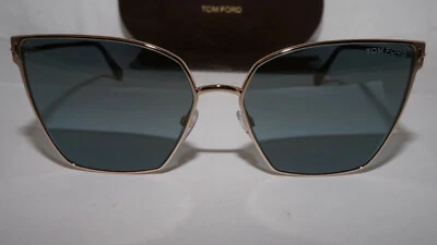 TOM FORD новый солнцезащитные очки HELENA золото синий зеркало TF653 28V 59 15 140 - Изображение 1 из 4