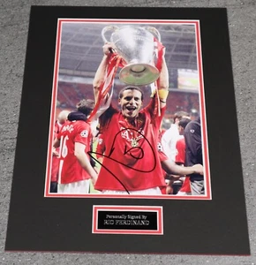 Rio Ferdinand handsignierte Fotohalterung 40x30 cm original Manchester United Geschenk - Bild 1 von 2