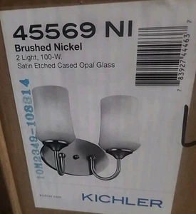 Kichler Lighting 45569NI Aubrey Bathroom Vanity Light Brushed Nickel - Picture 1 of 3