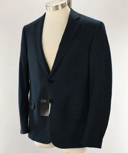 ARMANI EXCHANGE Men Dark Blue SLIM Fit Textured Wool Stretch Suit Jacket 38R NWT - Picture 1 of 3