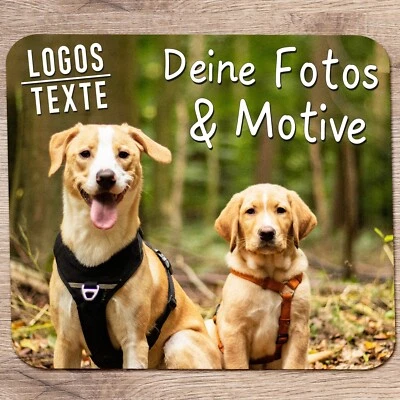 FORMA PRINT Mousepad mit Foto Personalisiert Bedruckt *24x20 cm* Logo Individuelles Mauspad