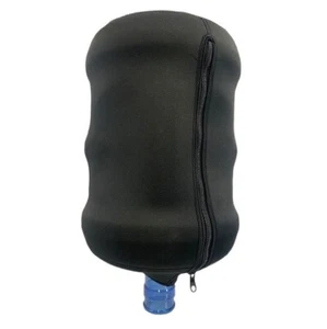 Bottle Hood Cover Water Cooler Tower Zip Up Black Neoprene - Picture 1 of 6