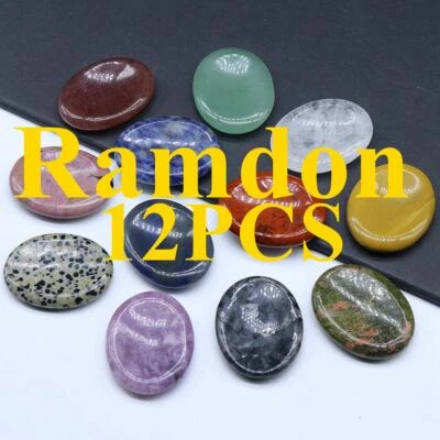 Piedra de preocupación para aliviar el estrés chakra curativo ansiedad cristal palma de bolsillo caído Foto 1 de 4