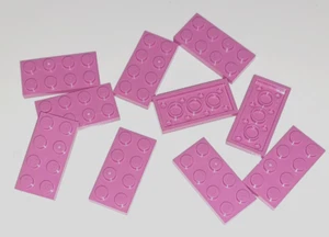 LEGO LOTTO PIATTI LAVANDA MEDIUM / DIMENSIONI 2x4 / QTÀ 10x / parte #3020 / E 4619516 - Foto 1 di 2