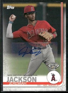 Jeremiah Jackson 2019 Topps Pro Debut Auto #99 Azl Angels - Picture 1 of 2