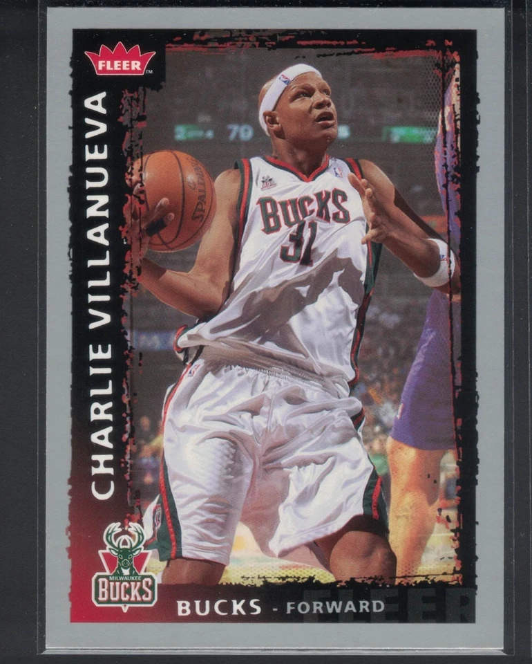 2008-09 Fleer - Charlie Villanueva #83 Milwaukee Bucks - Image 1 of 1