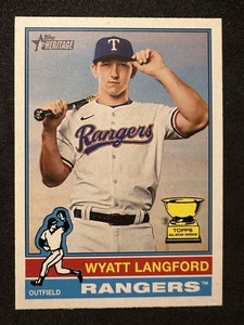2025 Topps Heritage - Wyatt Langford #29 - Picture 1 of 2