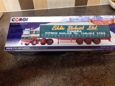 Corgi CC15508 Volvo F10 Curtainside EDDIE STOBART Carlisle Special Edition 1:50 - Image 1 of 2