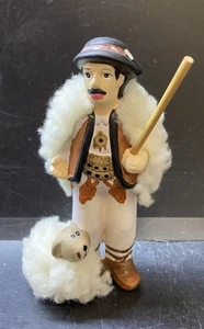 VINTAGE Porcelain Figurine “Hutsul shepherd with a sheep” - Picture 1 of 12