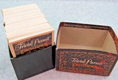 Trivial Pursuit The Lord of The Rings ~ сменные КАРТЫ ТОЛЬКО В КОРОБКЕ ~ LOTR - Изображение 1 из 4