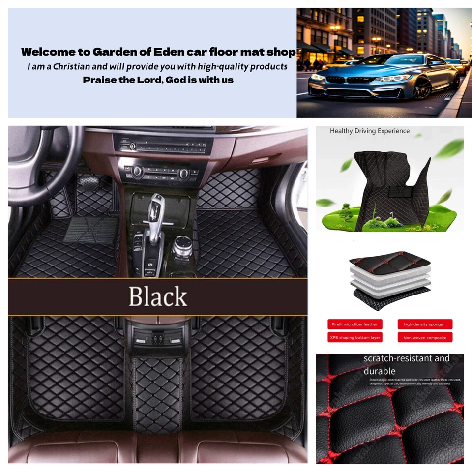 1set Car Floor Mats Fit BMW 5-Series F10/E60/520i/525i/528i/530i/535i Waterproof Foto 1 de 4