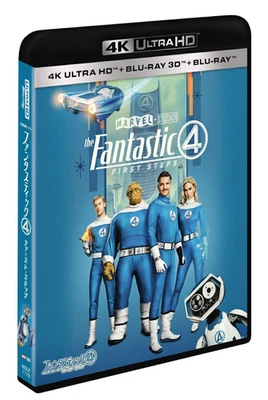 New Fantastic Four First Steps 4K 3D Blu-ray Marvel Movie 3-Disc Box Set New - Image 1 of 3
