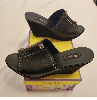 BRIGHTON SKYE Cuña Plataforma Tacones ZAPATOS Talla 9.5 M con caja Foto 1 de 4