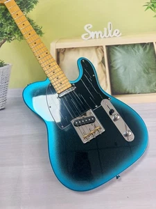 TL Blue and White Fingerboard Electric Guitar Fixed bridge - Picture 1 of 15