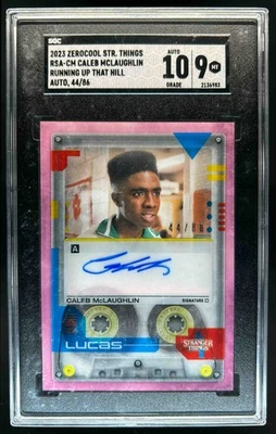 2023 Stranger Things Caleb McLaughlin Running Up That Hill Auto '86 /86 SGC 9/10 - Image 1 of 2