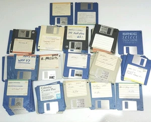 IBM PC DOS? - 50 x 3.5" Floppy Disks Job Lot - Lotus Word Vpic Corel Untested - Photo 1/8