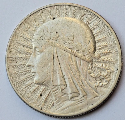 Polonia 5 Zlotych 1932, Reina Jadwiga, Polonia Foto 1 de 2