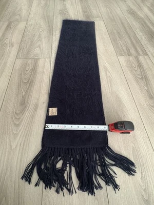 NWOT Alpaca Black Scarf with Fringe - Made in Peru, - Image 1 of 4