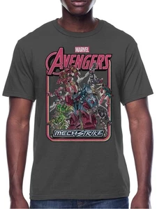 Marvel Avengers Mech Strike - Camiseta gris para hombre camiseta gráfica XL - Imagen 1 de 2