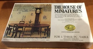 House Of Miniatures Puppenhaus 12. Maßstab Hepplewhite 3-teilig Esszimmertisch - Bild 1 von 2