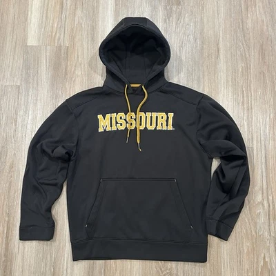 Missouri Hoodie Unisex S Black Fleece Lined Thin Warm Pullover - Image 1 of 4