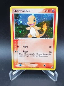 Charmander 113/112 Holo Pokemon Firmato e Verde Foglia TCG 2004 - NM - Foto 1 di 2